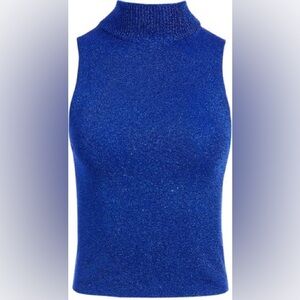 Alice + Olivia Rosalina Metallic Turtleneck